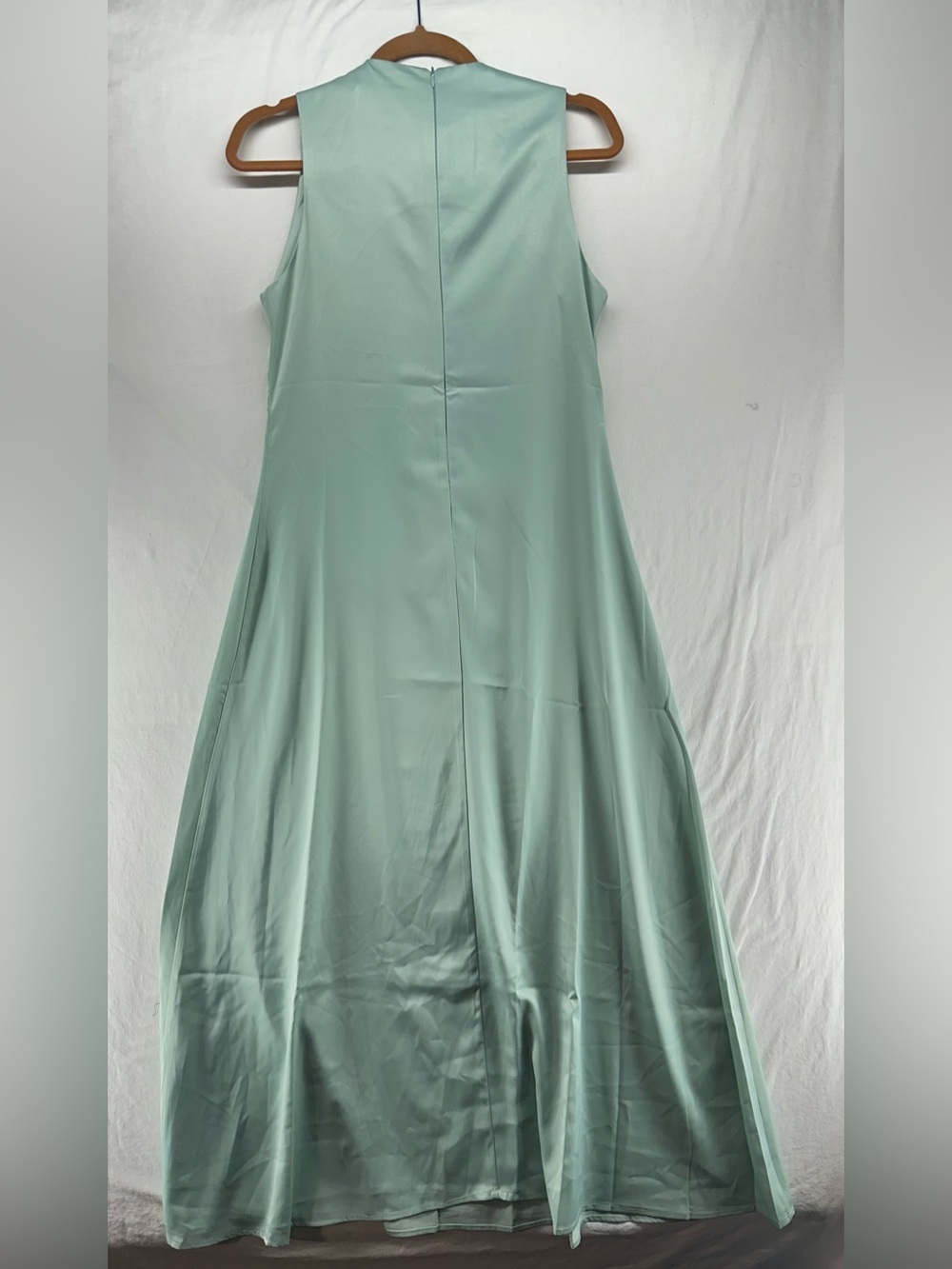 Aleeza Paris Dress Tiffany Mint Green Romantic Wedding Bridesmaid Maxi Slip S - Picture 2 of 10